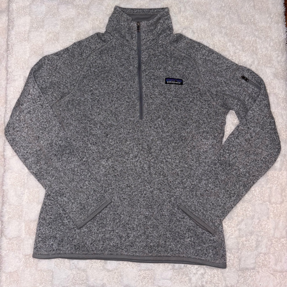 Women's Better Sweater® 1/4-Zip Fleece in Birch White • Size Medium